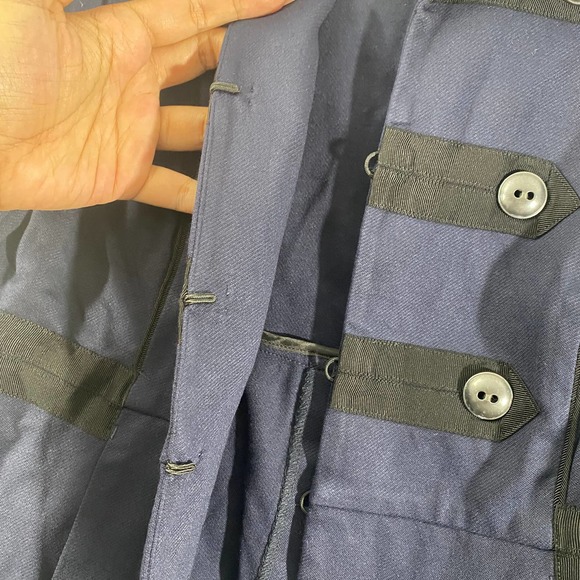 cAbi 3375 Jacket Medium Navy Blue In The Band Military Moto Long Sleeve - Picture 7 of 15